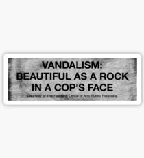 Vandalism Sticker