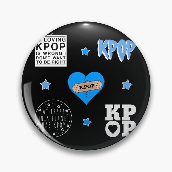 Item preview, KPOP FAN Collage Memes Quote CUTE Blue Pack [BUY MEDIUM OR LARGER FOR STICKER PACK] designed and sold by SugarSaint.