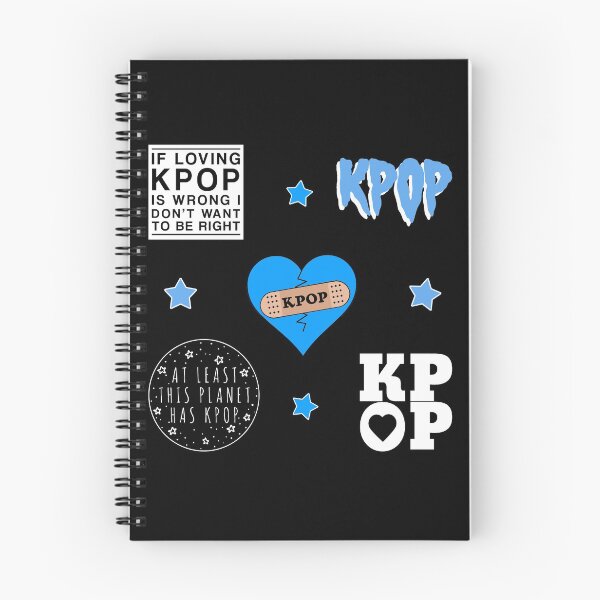 Item preview, KPOP FAN Collage Memes Quote CUTE Blue Pack [BUY MEDIUM OR LARGER FOR STICKER PACK] designed and sold by SugarSaint.