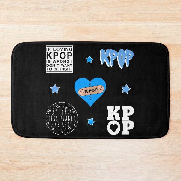 Item preview, KPOP FAN Collage Memes Quote CUTE Blue Pack [BUY MEDIUM OR LARGER FOR STICKER PACK] designed and sold by SugarSaint.