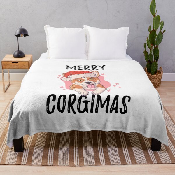 Artikelvorschau, Kopie von Merry Corgimas Pembroke Welsh Corgi Lustiges Weihnachtswortspiel entworfen und verkauft von CrystalCrush.