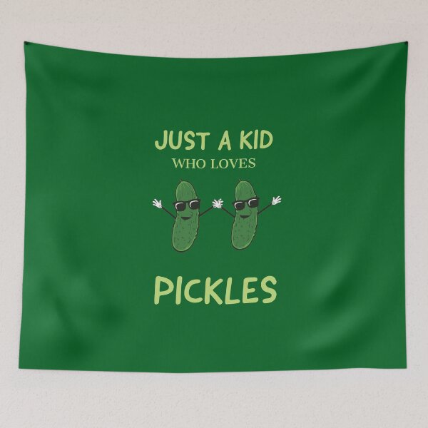 Item preview, Just a kid who loves pickles designed and sold by Monkey204.
