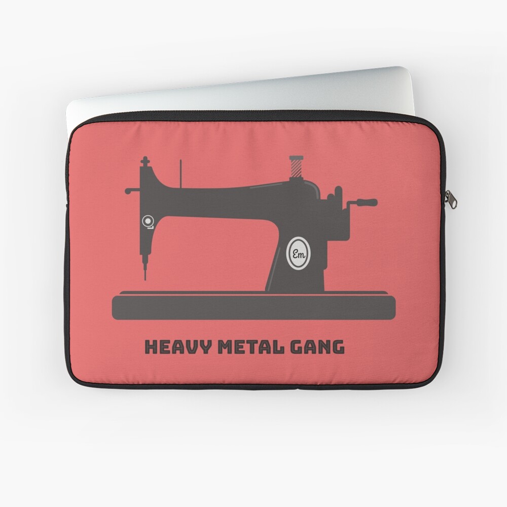 Heavy Metal Gang-Vintage Sewing Machine-Vintage Sewing Machine Lover Laptop Sleeve