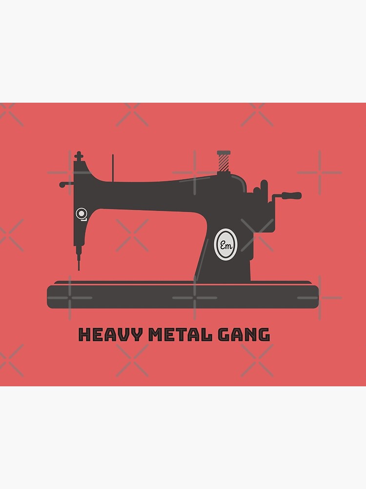 Heavy Metal Gang-Vintage Sewing Machine-Vintage Sewing Machine Lover by Matlgirl