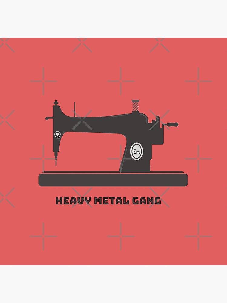 Heavy Metal Gang-Vintage Sewing Machine-Vintage Sewing Machine Lover by Matlgirl