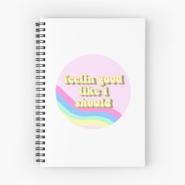 Item preview, “Felling good like i should” happy rainbow quote designed and sold by hollyrogers.