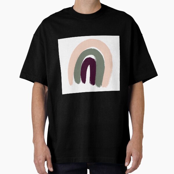 Cozy Day Arc-en-ciel illustration T-shirt oversize
