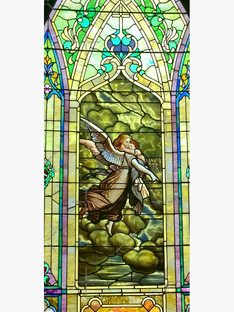 New Harmony-Stained Glass-Madonna & Child-Angel & Baby-St. Stephen's Church by Matlgirl