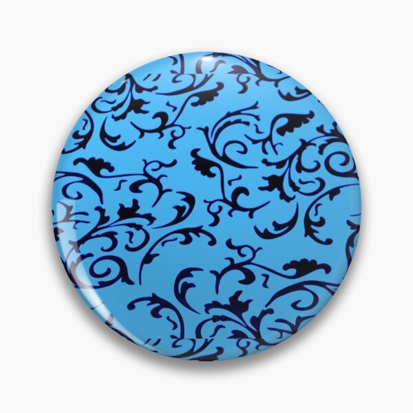 Item preview, ARABIATA 4 bis patterns blue sky black Morocco Essaouira flowers leaves design arabesques scrolls decor designed and sold by dragonemma.