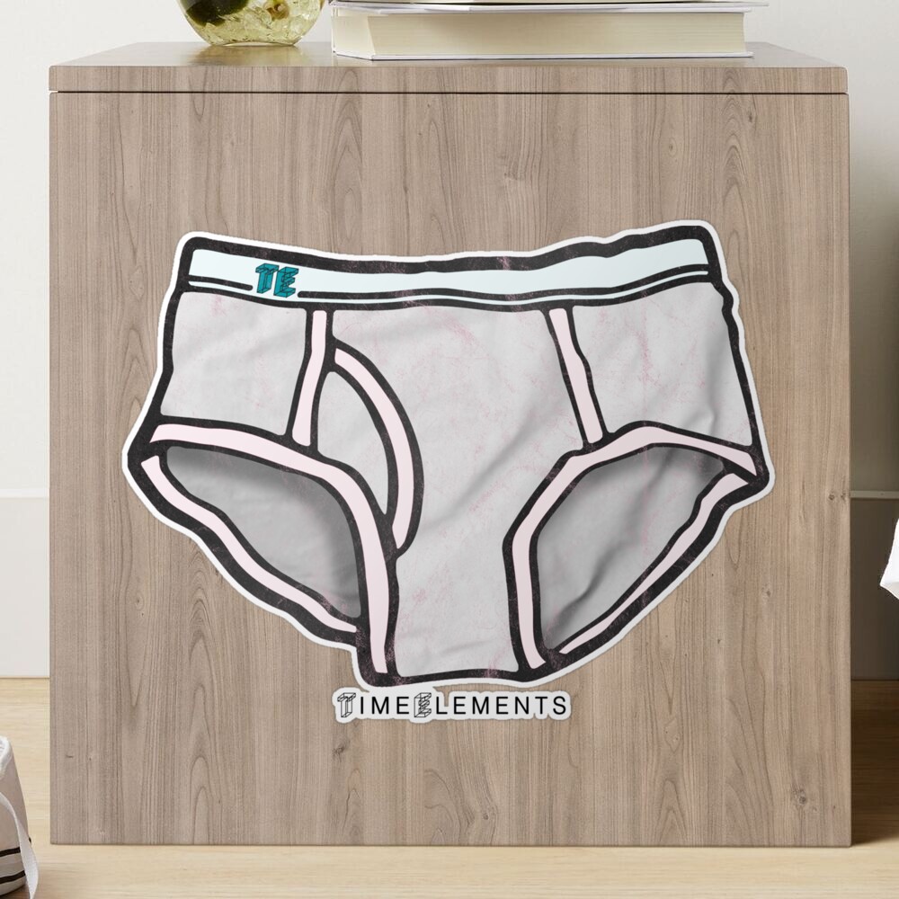 Underwear Tighty Whities, Vinyl Decal Sticker, Indoor Outdoor, 3