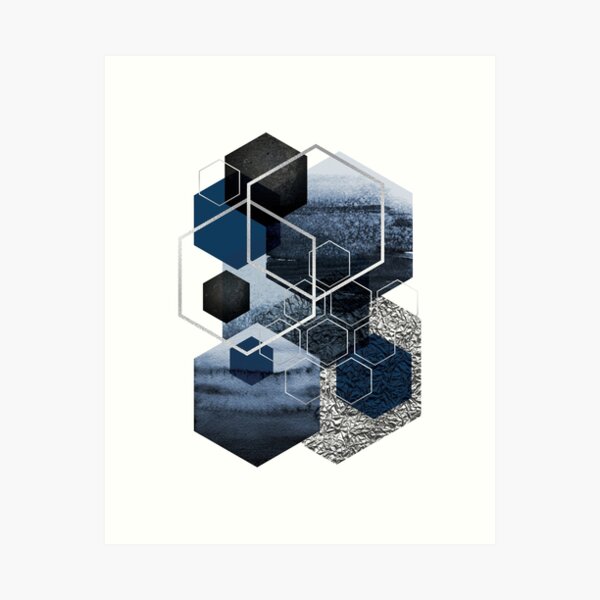 Hexagon Art Prints for Redbubble Sale 