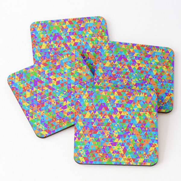 Dulled Air Ioniser (rainbow colors) Coasters (Set of 4)