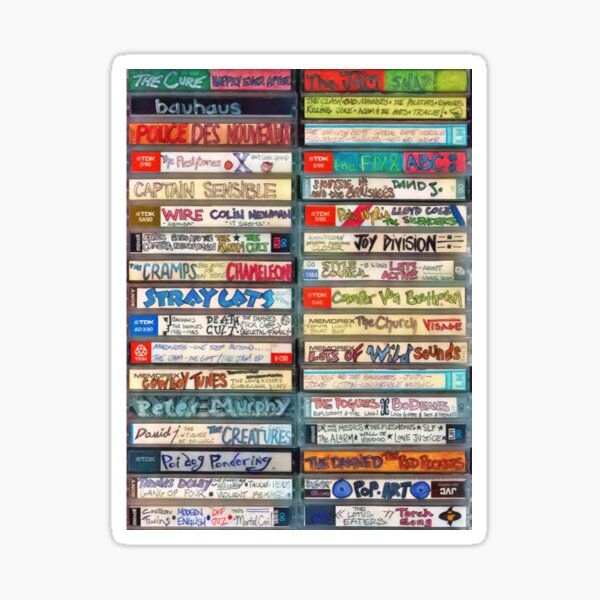 80er Jahre Mix Tapes Sticker