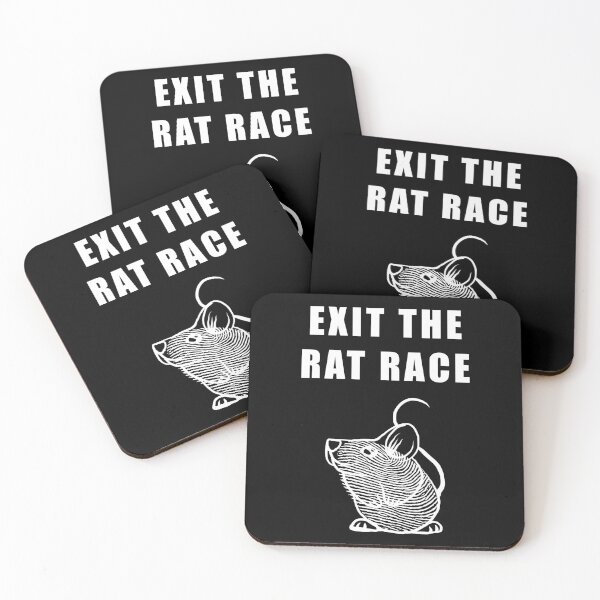 Item preview, Exit the Rat Race designed and sold by ArtOfRebellion.