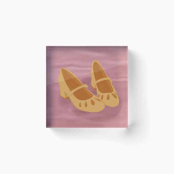 Item preview, Sunshine Yellow Vintage Shoes designed and sold by yvonnezstudios.
