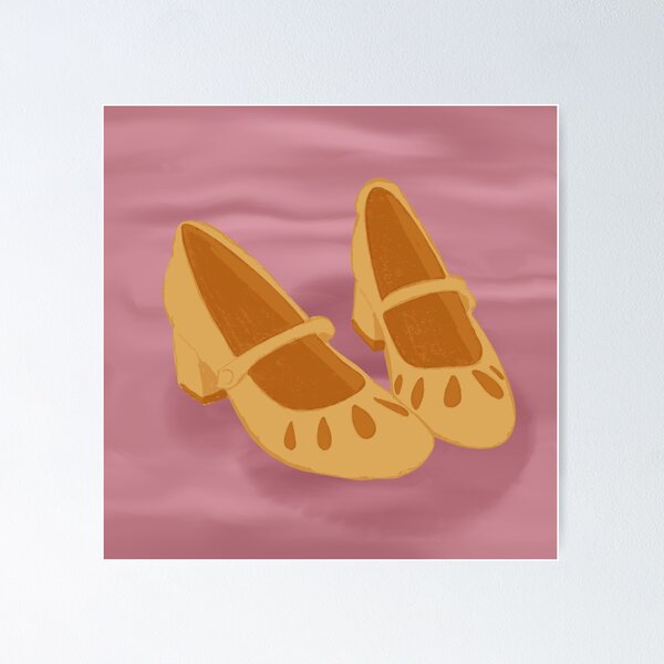Item preview, Sunshine Yellow Vintage Shoes designed and sold by yvonnezstudios.