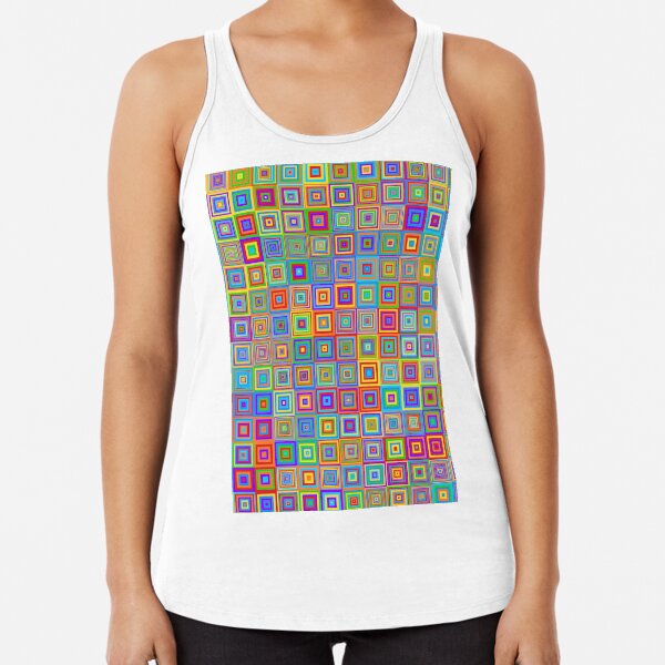 Tectonic Thermal Mass Refrigerator (rainbow) Racerback Tank Top