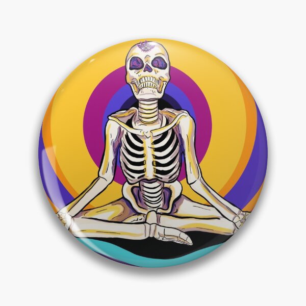 Item preview, Yoga Third Eye Skeleton designed and sold by MadVonD.