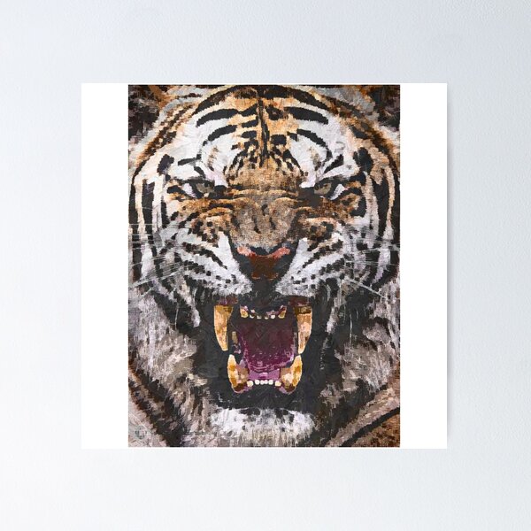 Item preview, Angry tiger designed and sold by Rina Rosmayani.