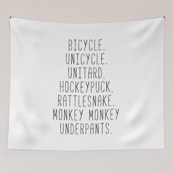 Item preview, Monkey Monkey Underpants Fan Quote designed and sold by Sunny Collections.