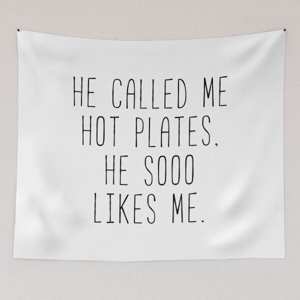 Item preview, He Called Me Hot Plates designed and sold by Sunny Collections.