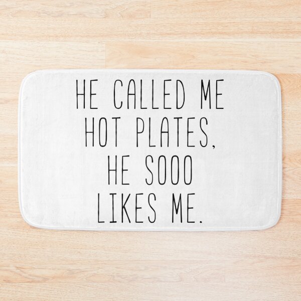 Item preview, He Called Me Hot Plates designed and sold by Sunny Collections.