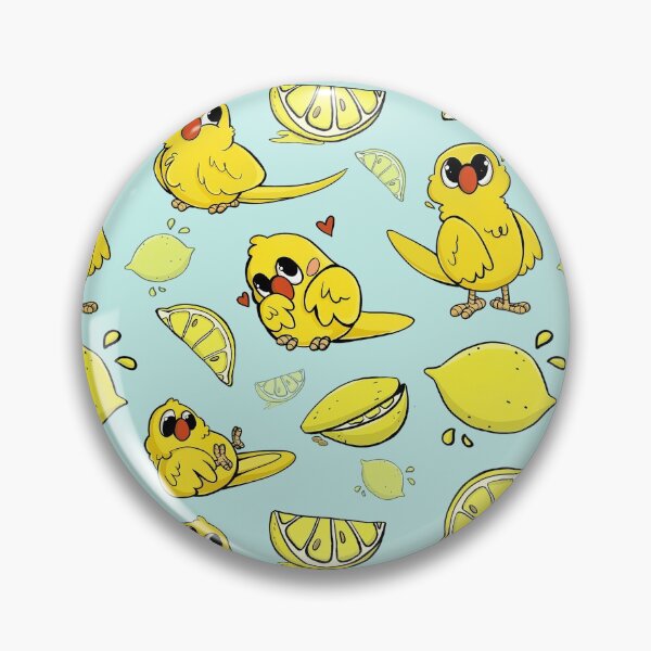 Item preview, Yellow Parrots and Lemons Pattern designed and sold by Peepo-co.