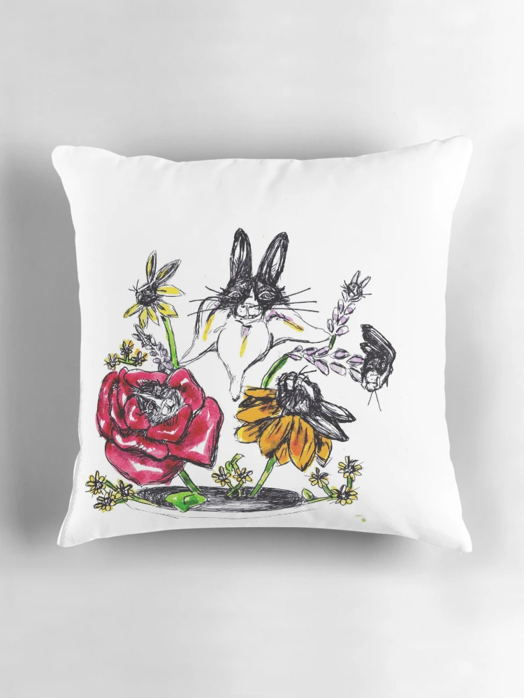 Thumbnail 3 of 4, Pillow, Mrs.Roo Bouquet - Rancho Roots Farm designed and sold by RanchoRootsFarm.
