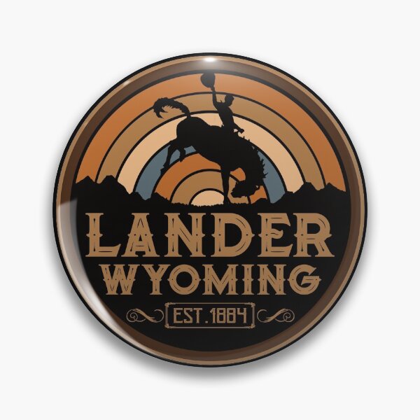 Artikelvorschau, Lander, Wyoming Retro Wild West Cowboy entworfen und verkauft von NoBonesLife.