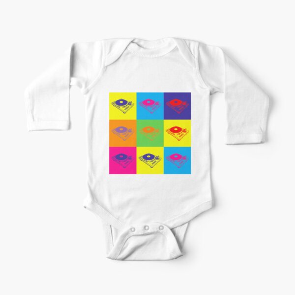 Pop Art 1200 Turntable Long Sleeve Baby One-Piece