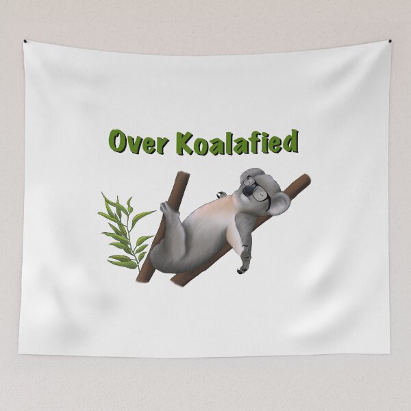 Item preview, Over Koalafied Funny Koala Pun designed and sold by troyanthonyart.