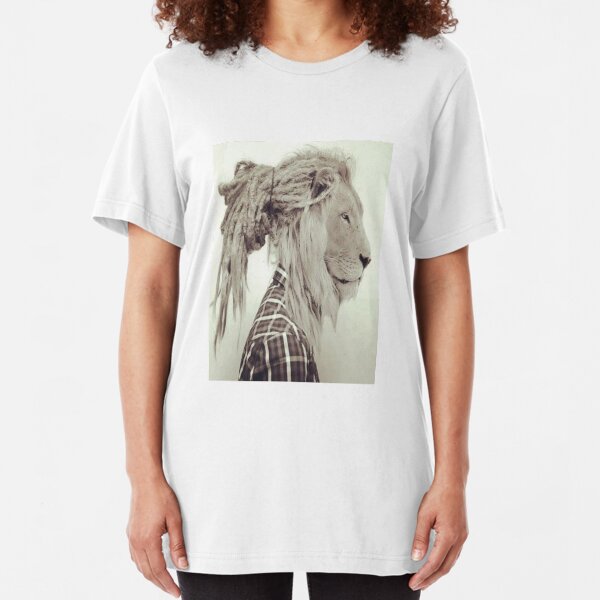 Dread lock Lion Slim Fit T-Shirt