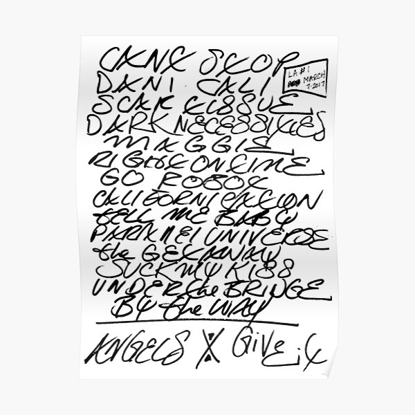 setlist walking on cars