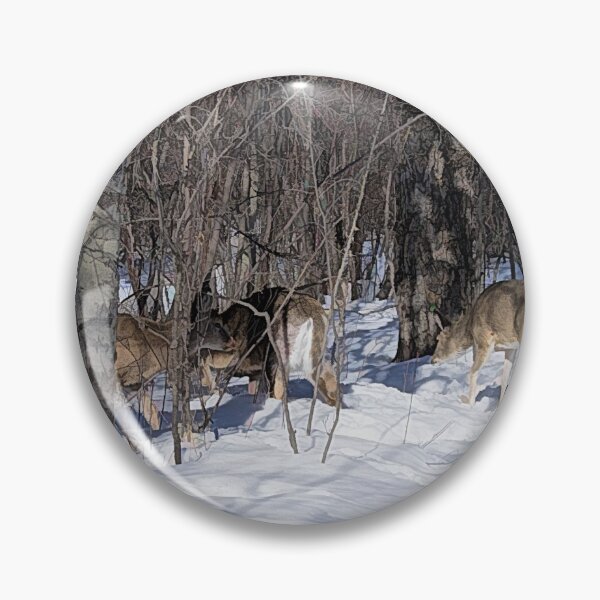 Item preview, White-tailed deer in the bush. designed and sold by CanadianWild418.