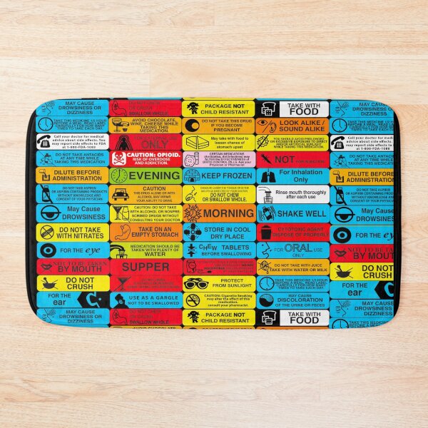 Item preview, Prescription warning labels designed and sold by Pharmacied.