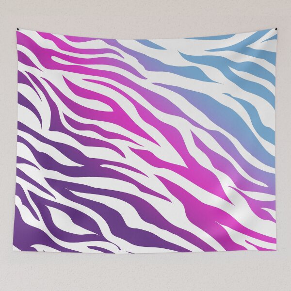 Item preview, Tiger Stripes - Blue/Pink/Purple/White designed and sold by DionBlaster.