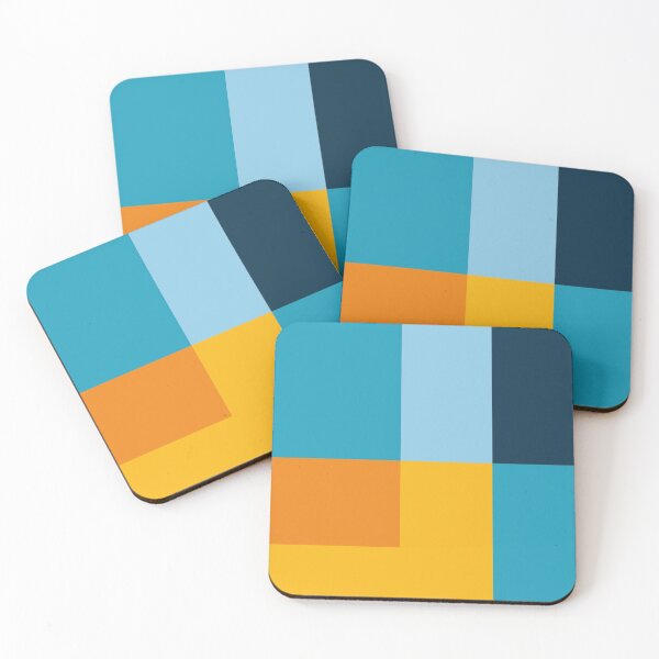 Item preview, Modern Color Block - Blue, Orange and Yellow designed and sold by DapperTapper.