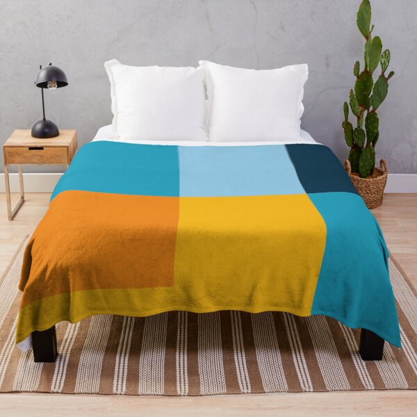 Item preview, Modern Color Block - Blue, Orange and Yellow designed and sold by DapperTapper.