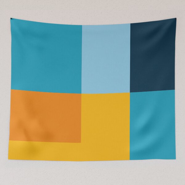 Item preview, Modern Color Block - Blue, Orange and Yellow designed and sold by DapperTapper.