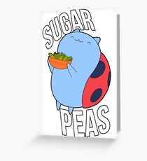 Catbug -- Sugar Peas!! Greeting Card