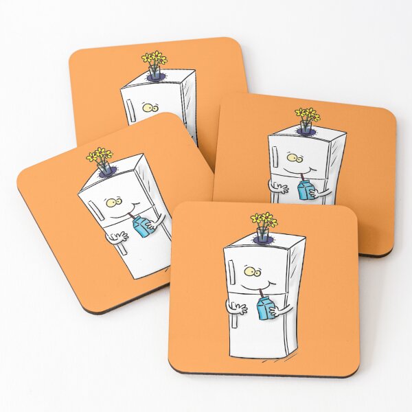 Item preview, Funny refrigerator cartoon illustration designed and sold by FrogFactory.