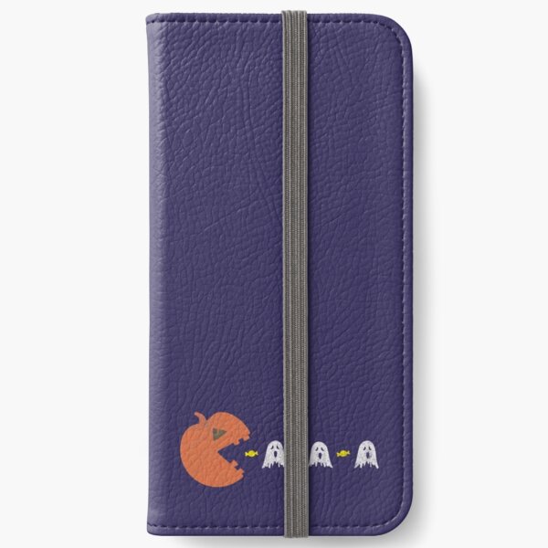 Halloween Pumpkin Ghost Hunting iPhone Wallet