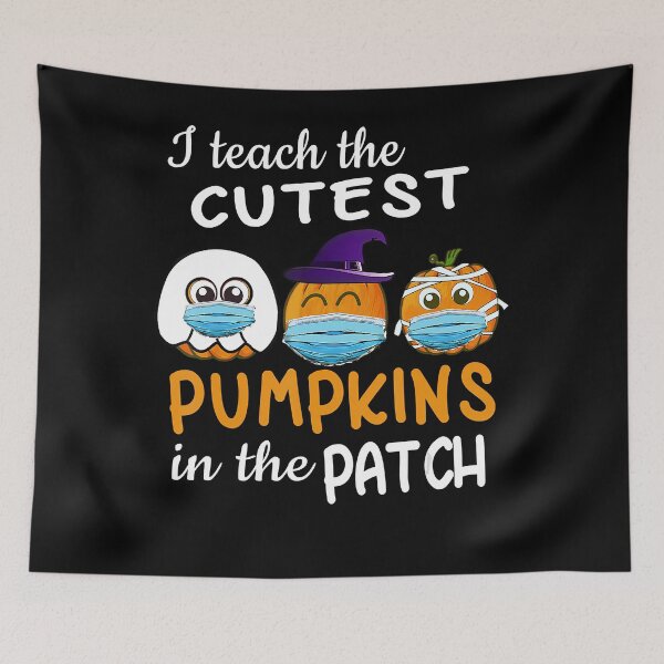 Item preview, Teachers Gift Cutest Pumpkins patch Halloween Face Mask designed and sold by HolmesMillie1.