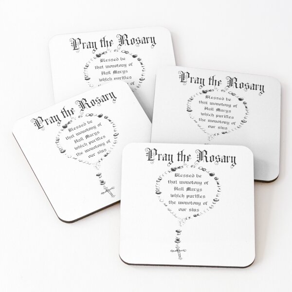 Item preview, Pray the rosary Josemaria Escriva Quote designed and sold by bonumagit.