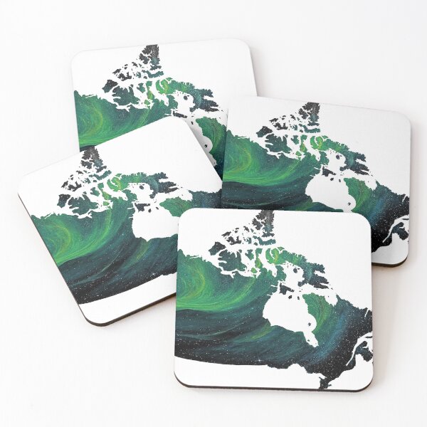 Item preview, Night Sky Canada Map Original Artwork designed and sold by MLpaintings.
