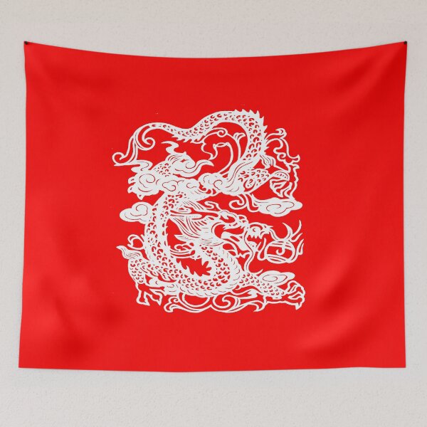 Item preview, White Asian Chinese Mystical Dragon designed and sold by Monkey Style Studios.