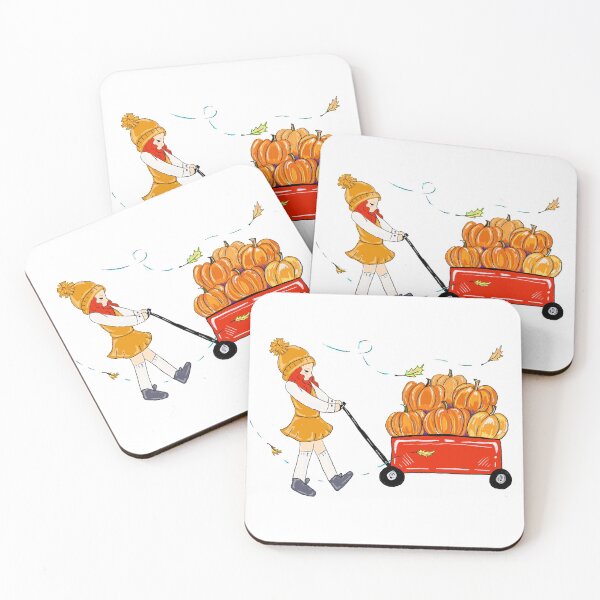 Item preview, Little Girl pulling Her Pumpkin Wagon  designed and sold by missmann.
