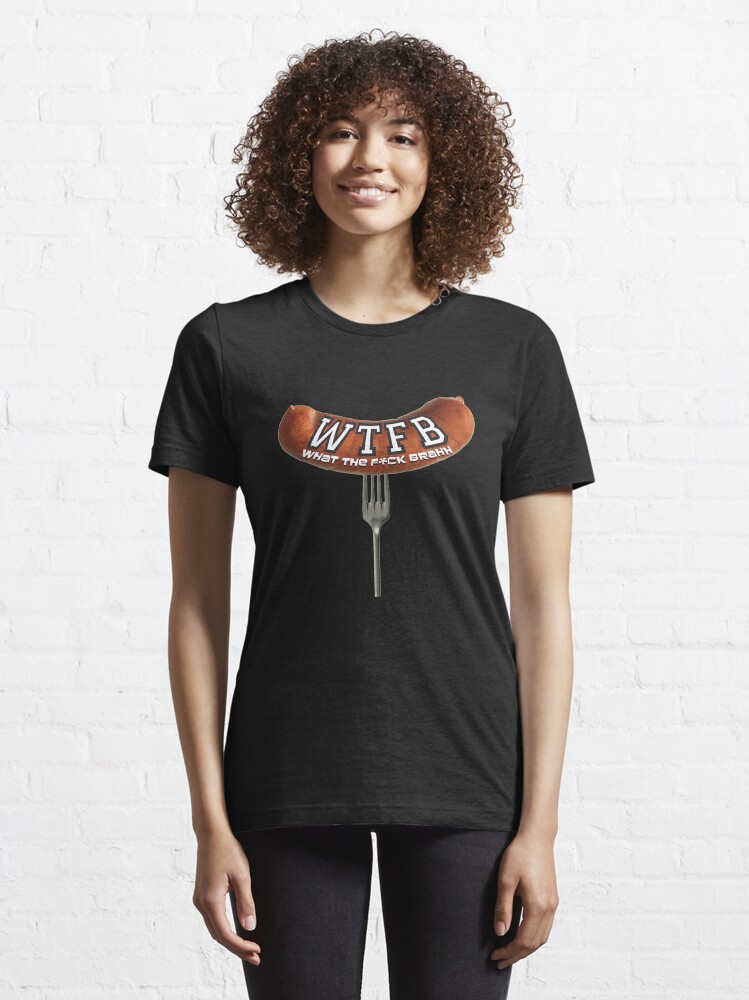Alternate view of WTFBrahh Official Logo Design Essential T-Shirt