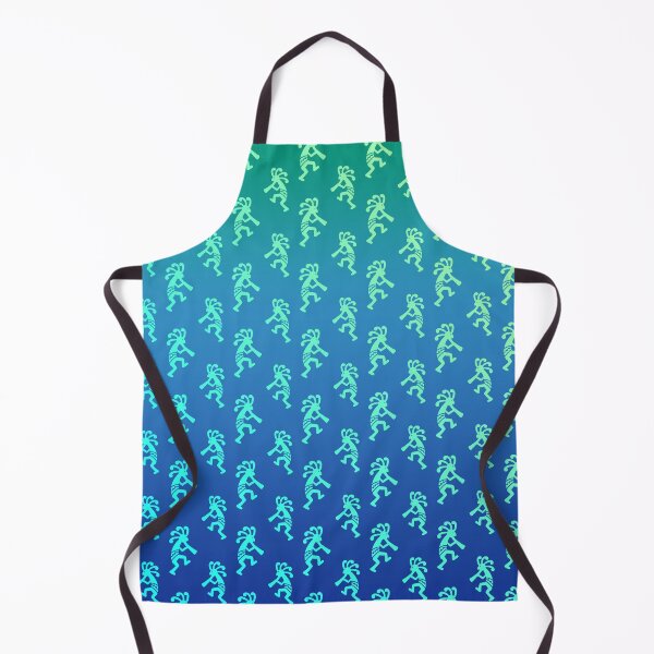 Item preview, Kokopelli Native American Flute Player Pattern Blue and Teal designed and sold by HashtagShirts.