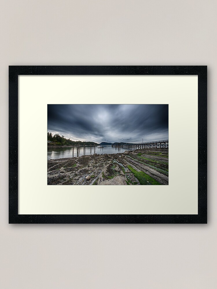 Alternate view of Miners Bay, Storm Coming Framed Art Print